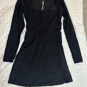 Elegant Black Long Sleeve Dress